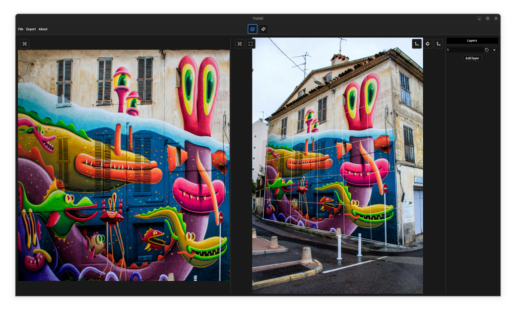 Texture ripping demonstration