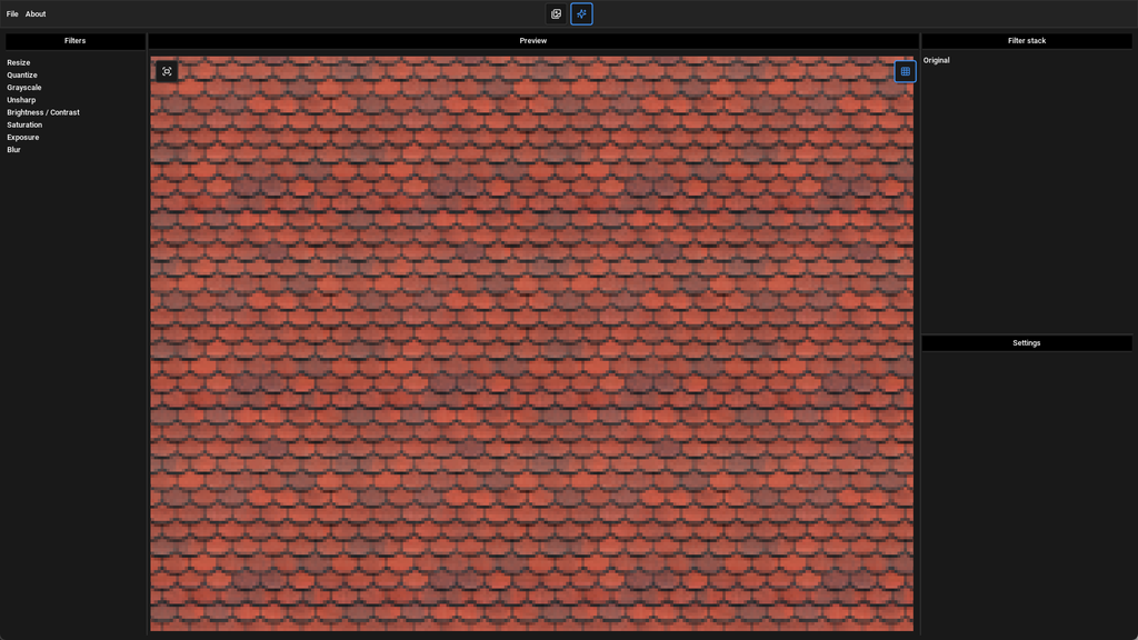 Real-time tiling preview